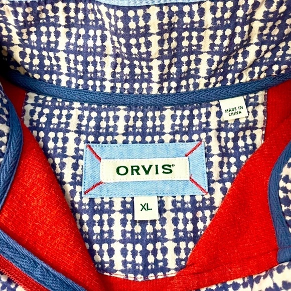 Orvis 1/4 Zip Men’s Cotton Pullover - Picture 2 of 4